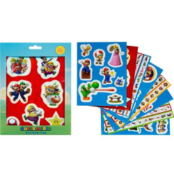Super Mario Sticker Fun 8 Ark Klistermärken