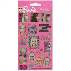 Barbie glitter stickers