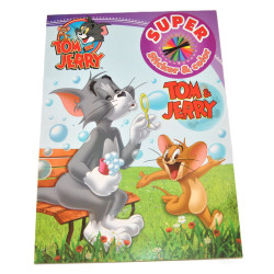 Tom & Jerry  Målarbok med stickers