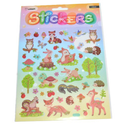 Stickers med skogsdjur