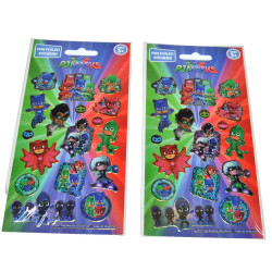 PJ Masks 2 förpackningar klistermärken