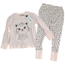 2-del Pyjamas med Leopard