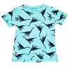 Baby T-shirt med Dinosaurier, Turkos